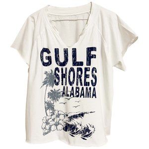 T-Shirt, Cropped, Gulf Shores Alabama Logo - Large